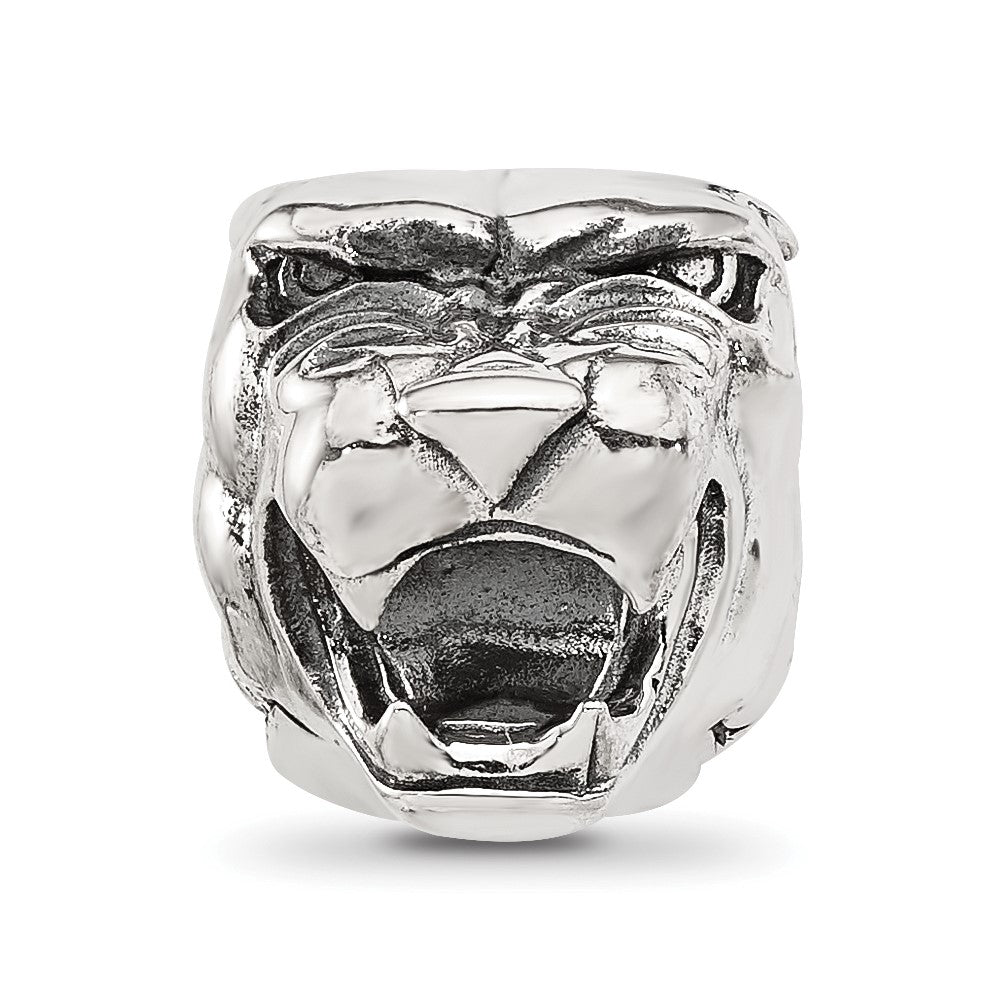 Sterling Silver Reflections Polished Panther Head Hinged Bead