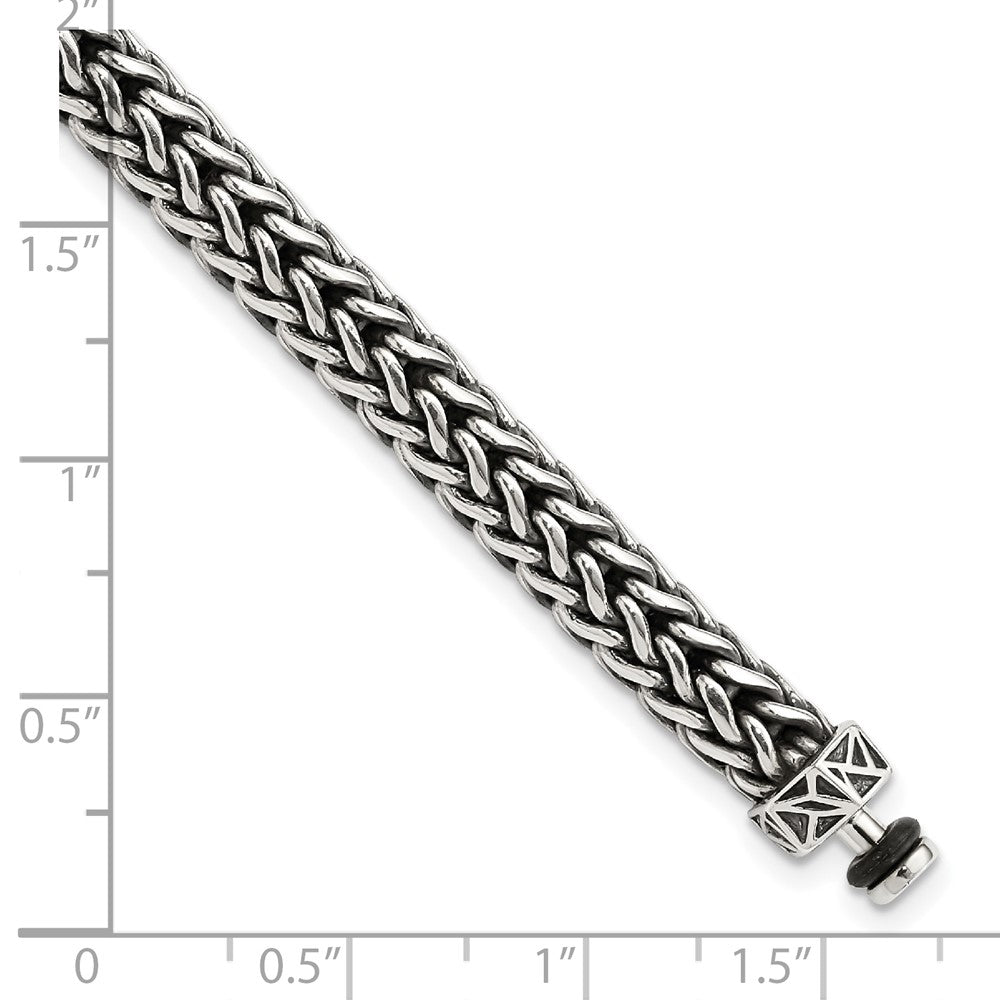 Sterling Silver Reflections 6mm Wheat Chain 8.5in Bracelet/Bead not included, sold seperately