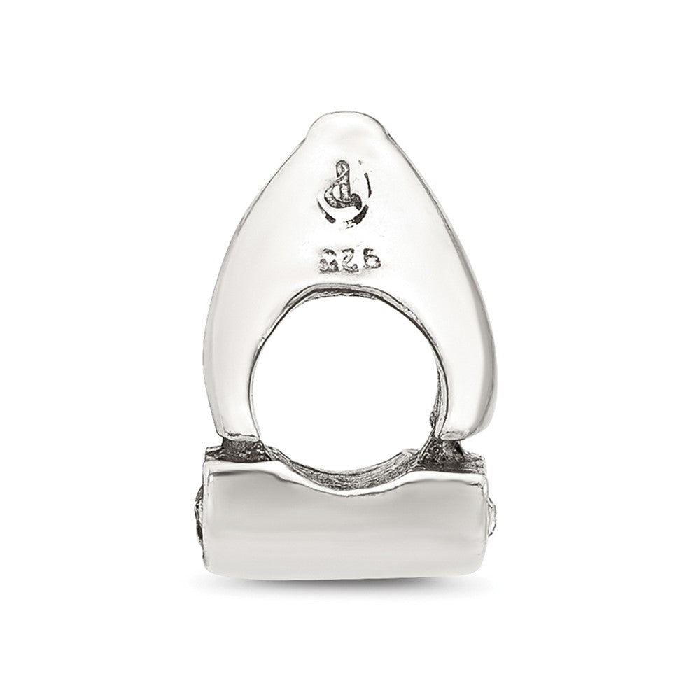 Sterling Silver Reflections Crystal Sailboat Bead