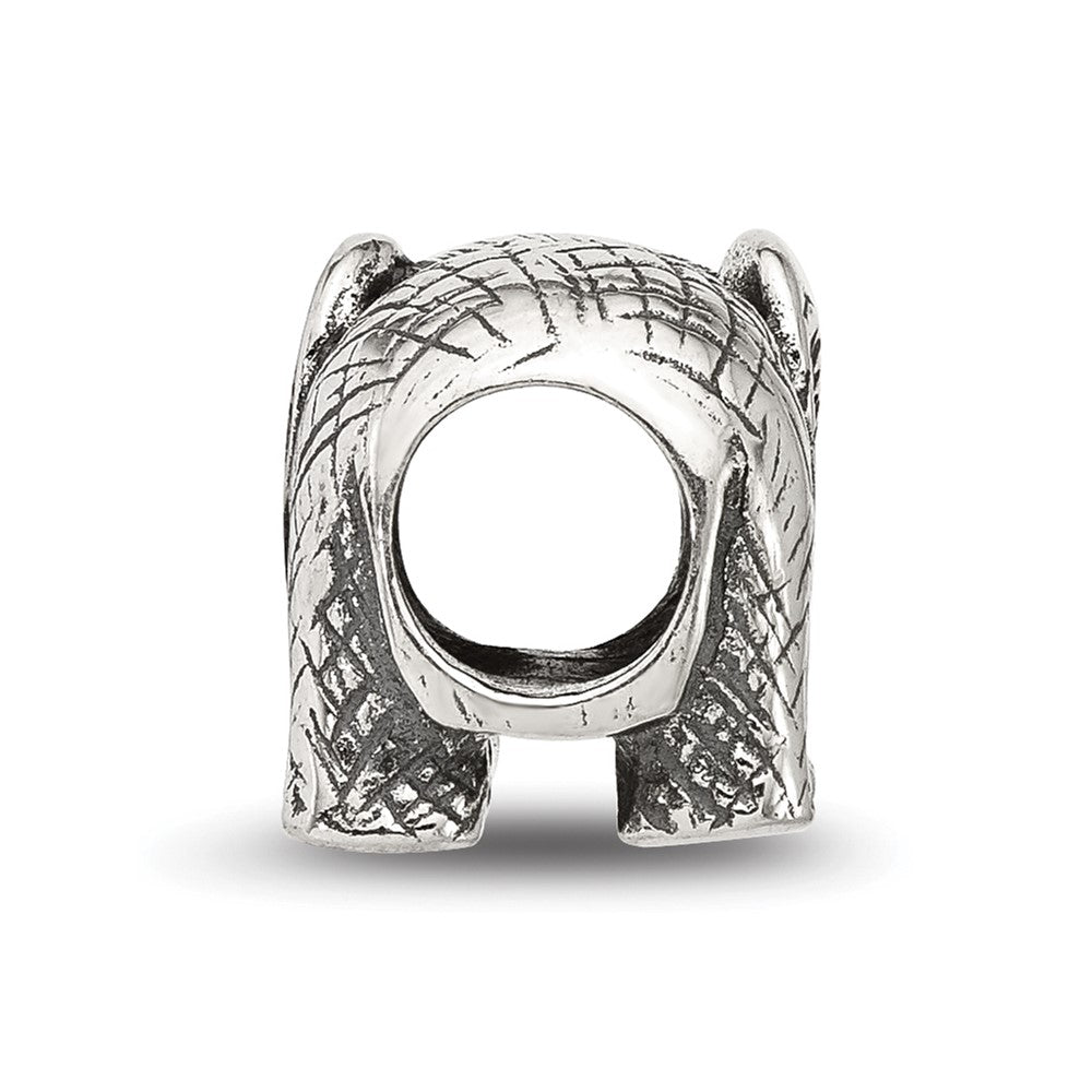 Sterling Silver Reflections Antiqued Elephant Bead