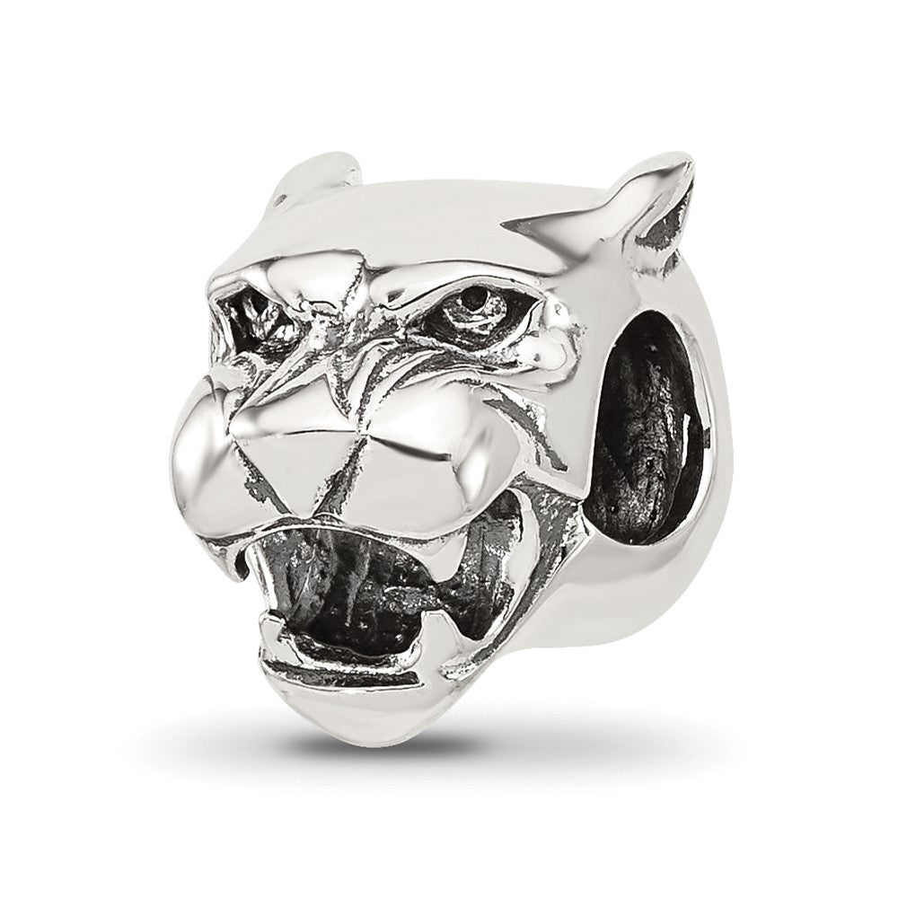 Sterling Silver Reflections Antiqued Chinese Panther Head Bead