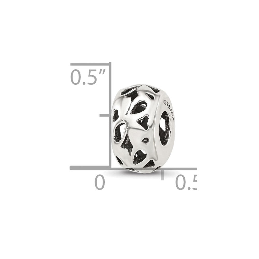 Sterling Silver Reflections Design Spacer  Bead