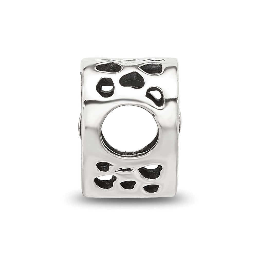 Sterling Silver Reflections Woven Heart Bead