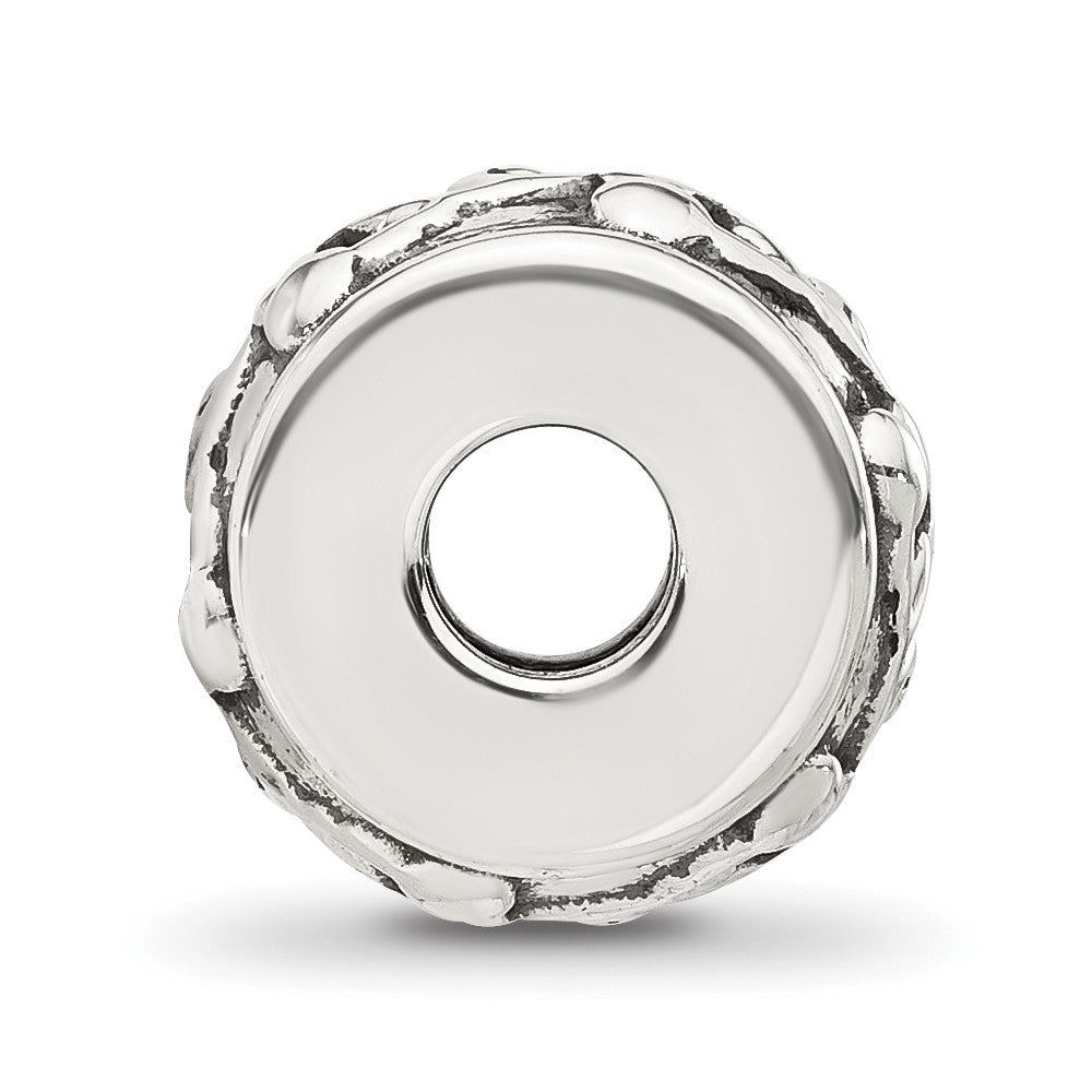 Sterling Silver Reflections Scroll Design Spacer  Bead