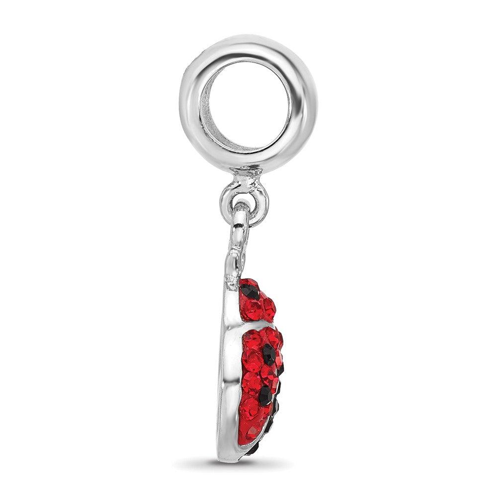 Sterling Silver Reflections Rhodium-plated Bug Preciosa Crystal Bead