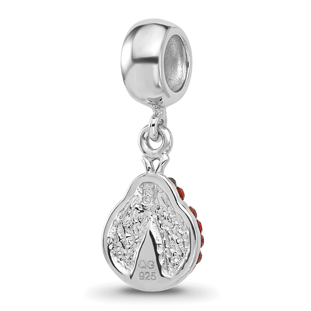 Sterling Silver Reflections Rhodium-plated Bug Preciosa Crystal Bead