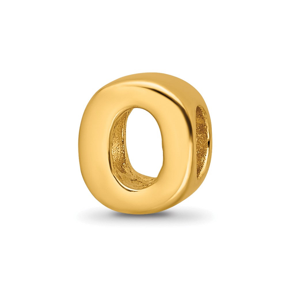 Sterling Silver Gold-plated Reflections Letter O Bead