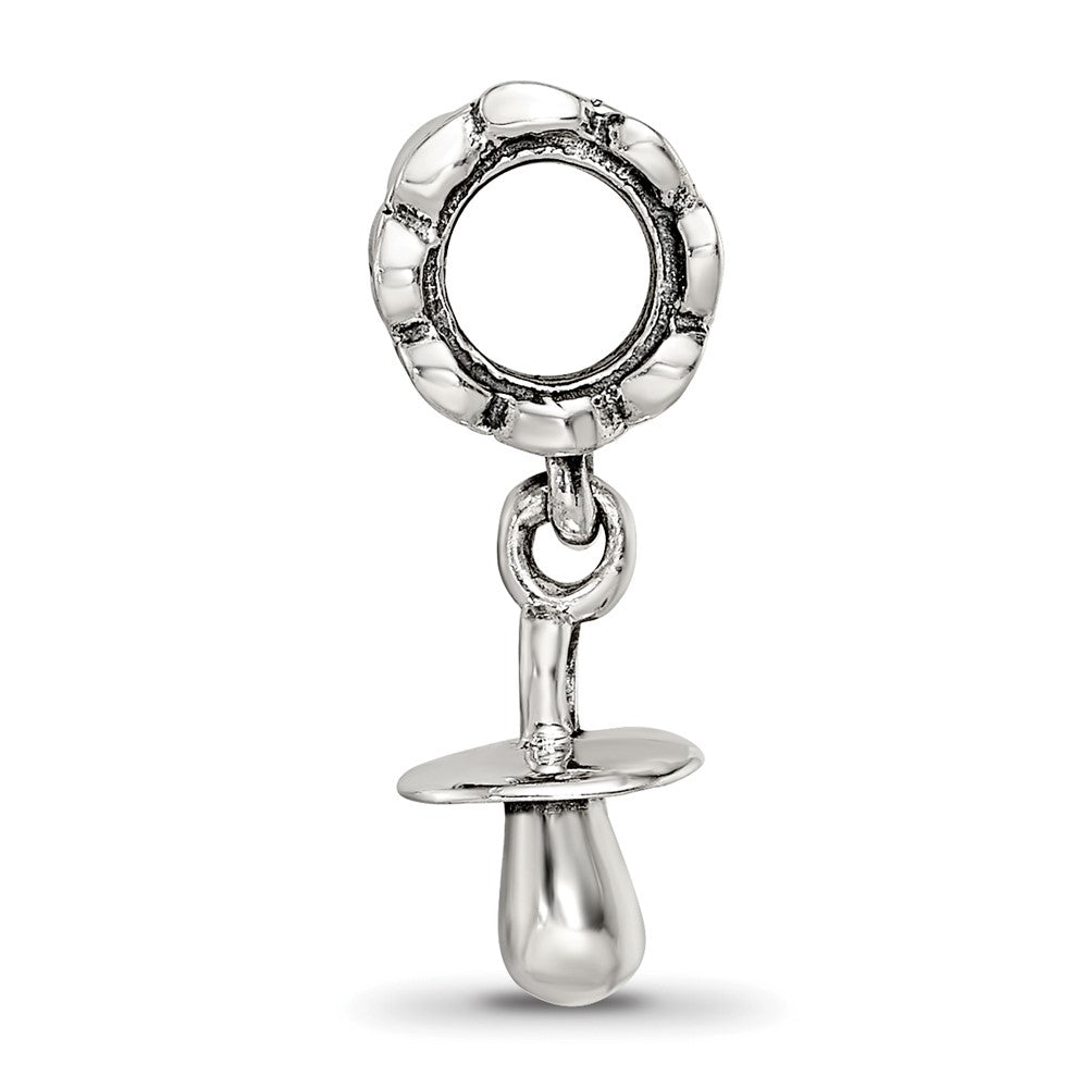 Sterling Silver Reflections Pacifier Dangle Bead