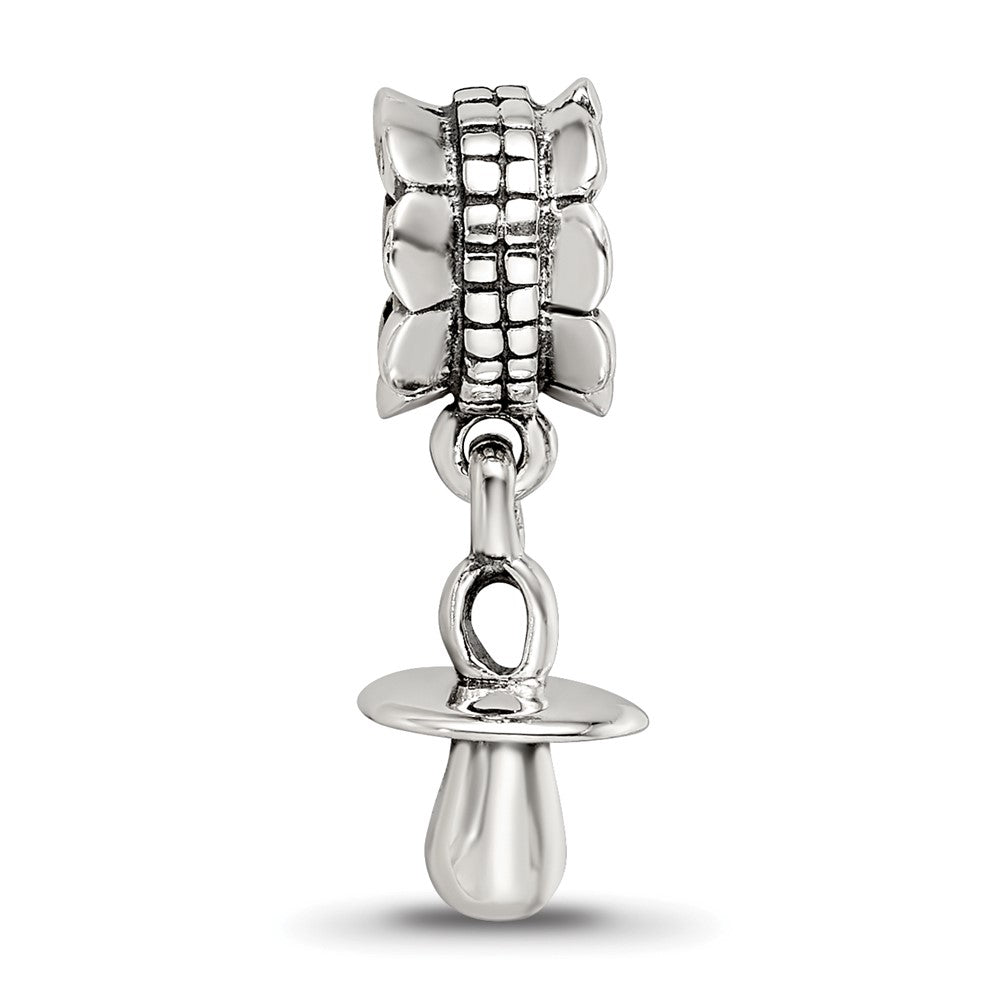 Sterling Silver Reflections Pacifier Dangle Bead