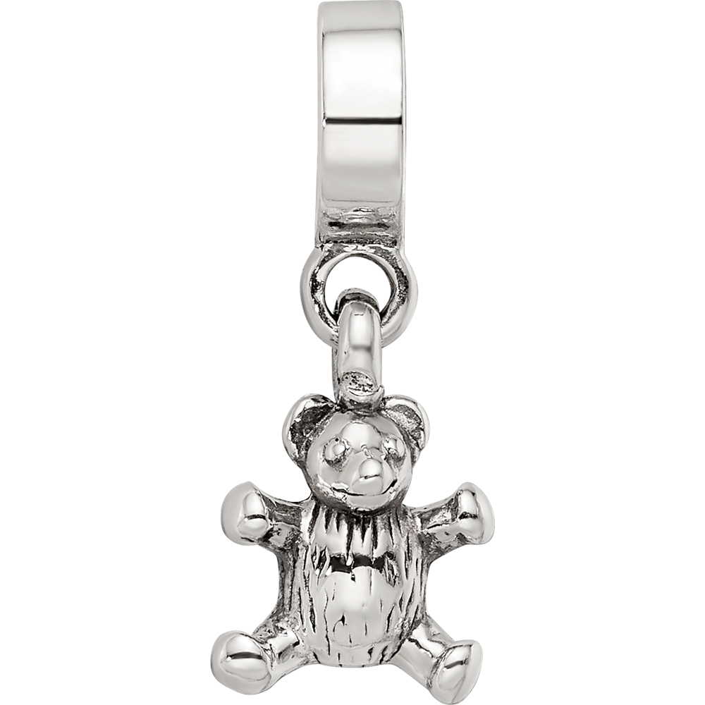 Sterling Silver Reflections Teddy Bear Dangle Bead