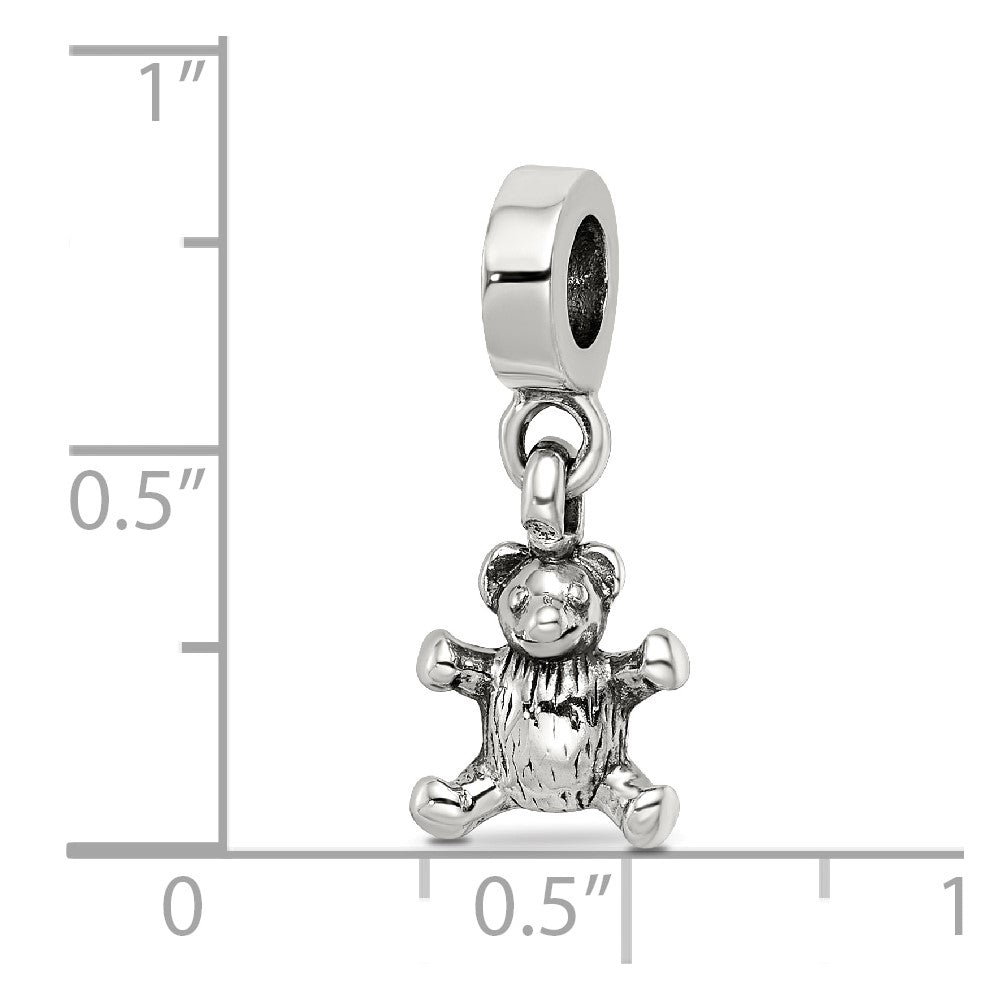 Sterling Silver Reflections Teddy Bear Dangle Bead