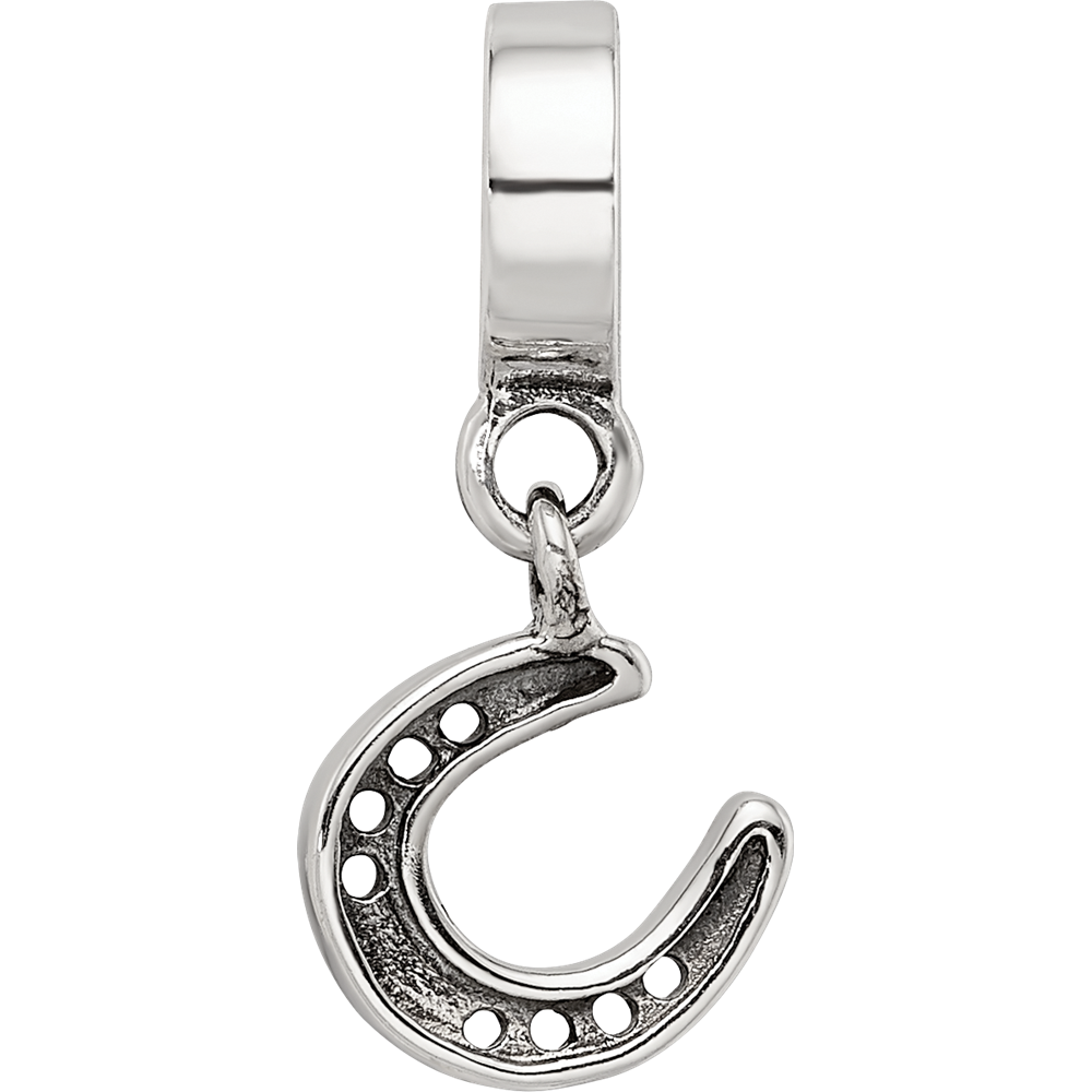 Sterling Silver Reflections Horseshoe Dangle Bead