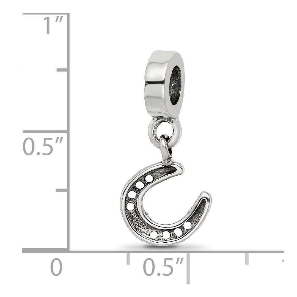 Sterling Silver Reflections Horseshoe Dangle Bead