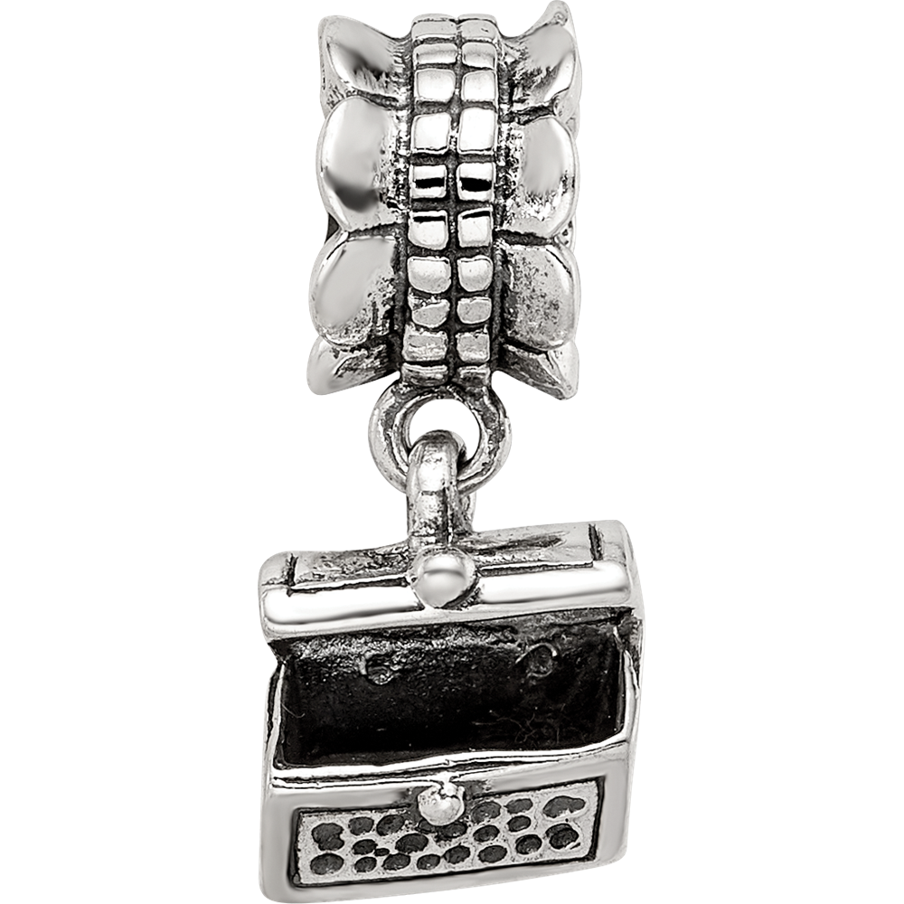 Sterling Silver Reflections Treasure Chest Dangle Bead