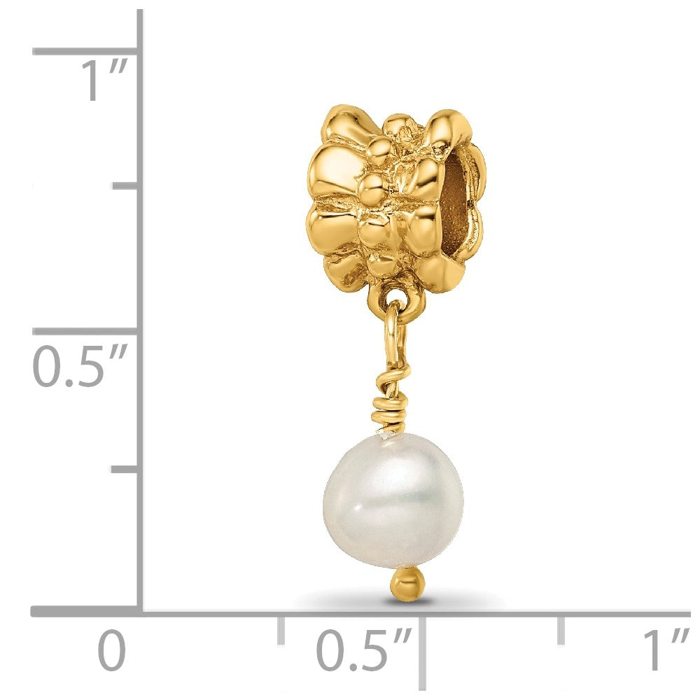 Sterling Silver GP Reflections FW Cultured Pearl Dangle Bead