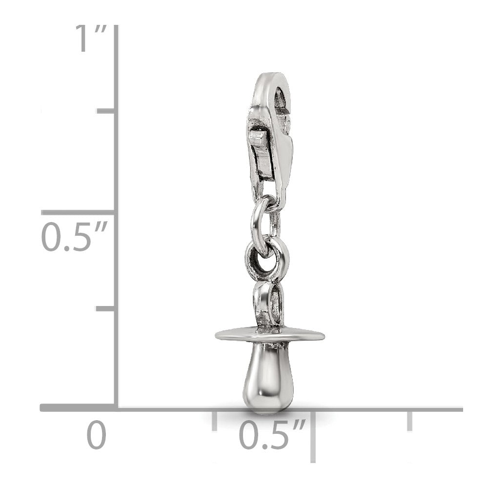 Sterling Silver Reflections Pacifier Click-on for Bead