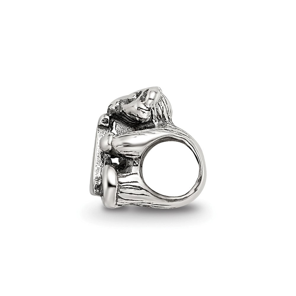 Sterling Silver Reflections Letter A Bead
