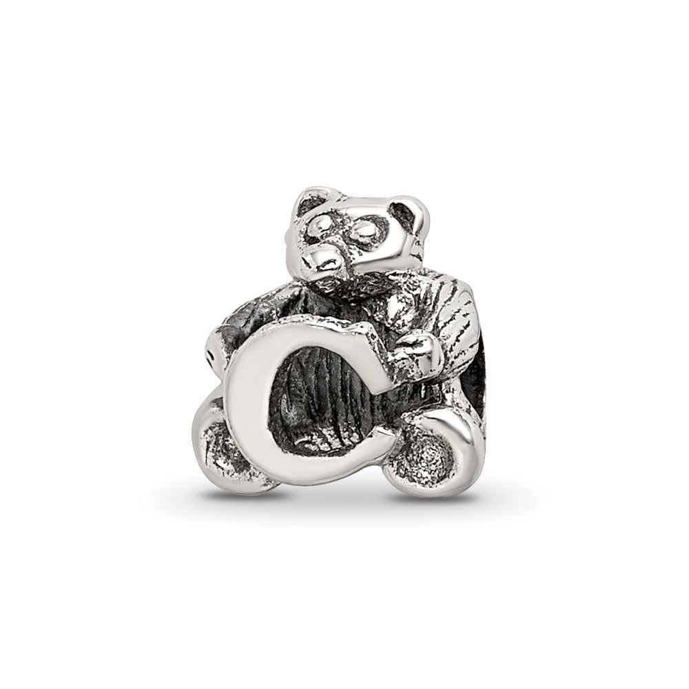 Sterling Silver Reflections Letter C Bead