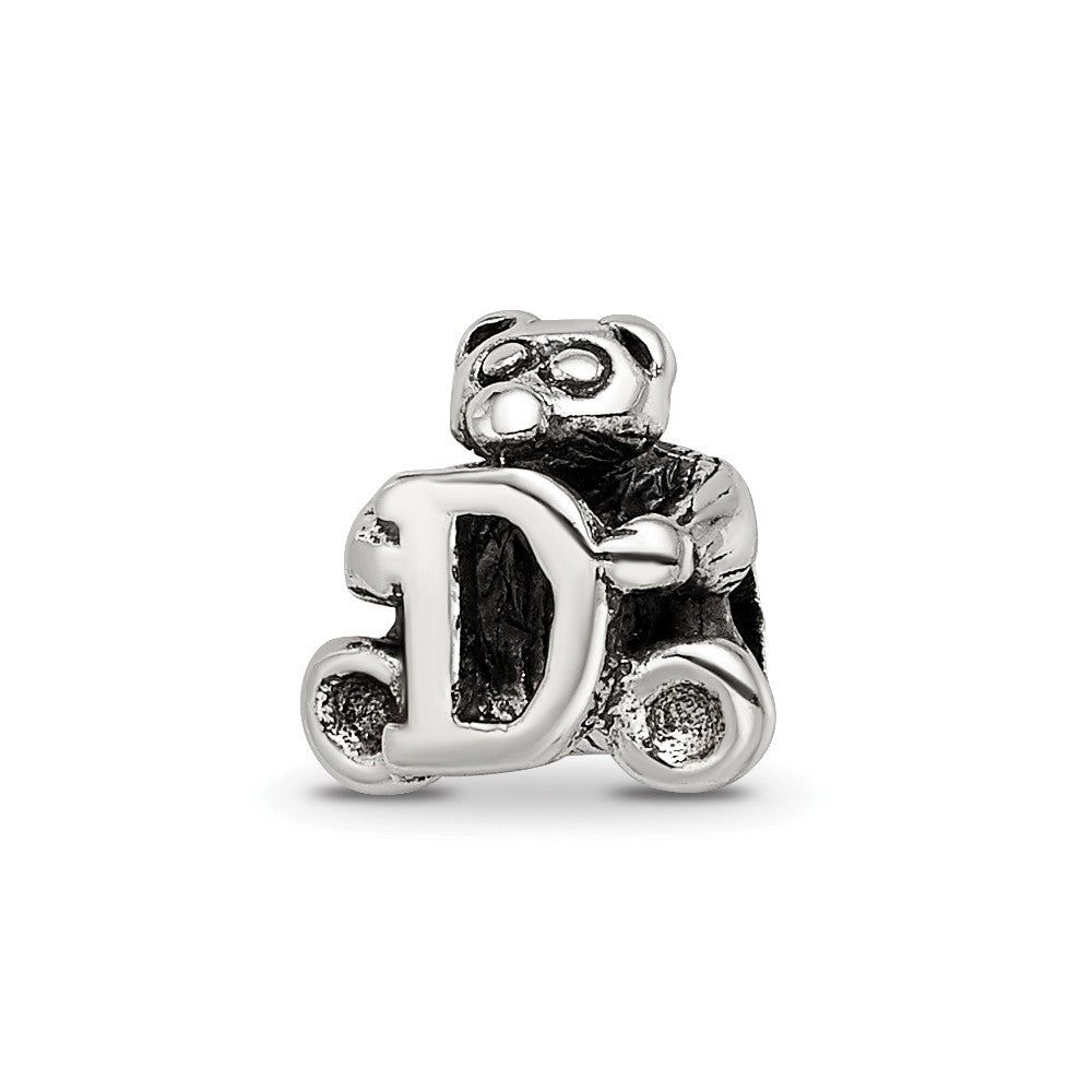 Sterling Silver Reflections Letter D Bead