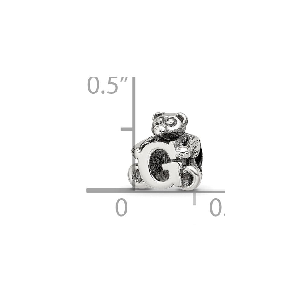 Sterling Silver Reflections Letter G Bead