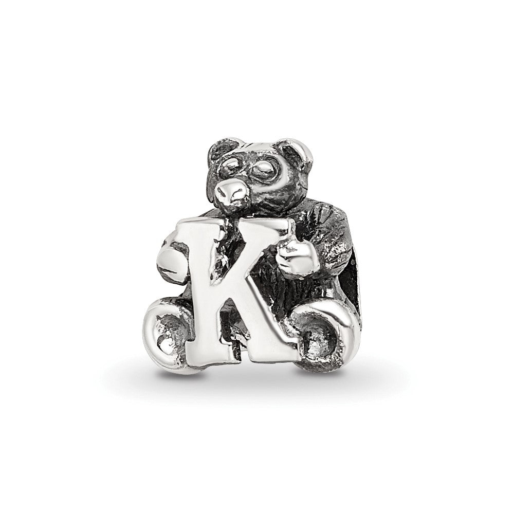 Sterling Silver Reflections Letter K Bead
