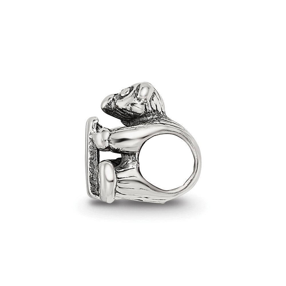 Sterling Silver Reflections Letter N Bead