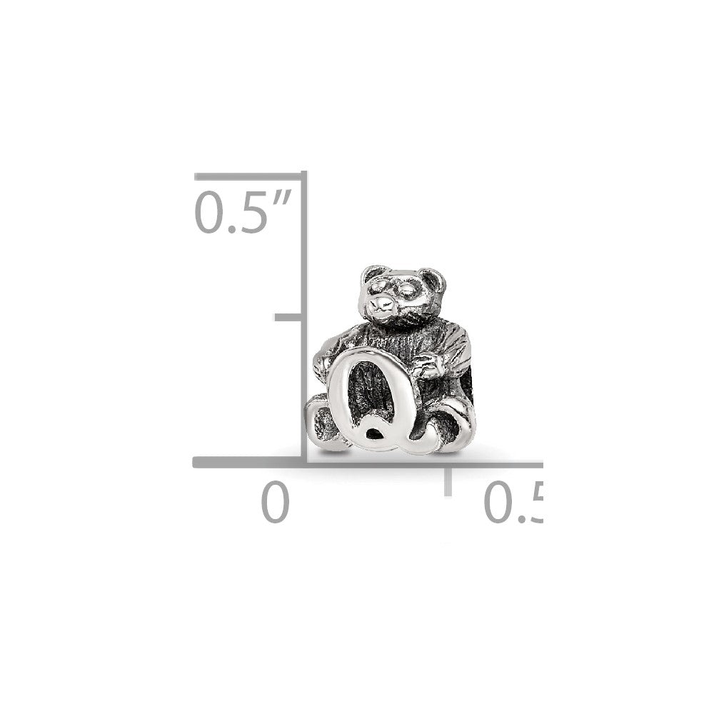 Sterling Silver Reflections Letter Q Bead