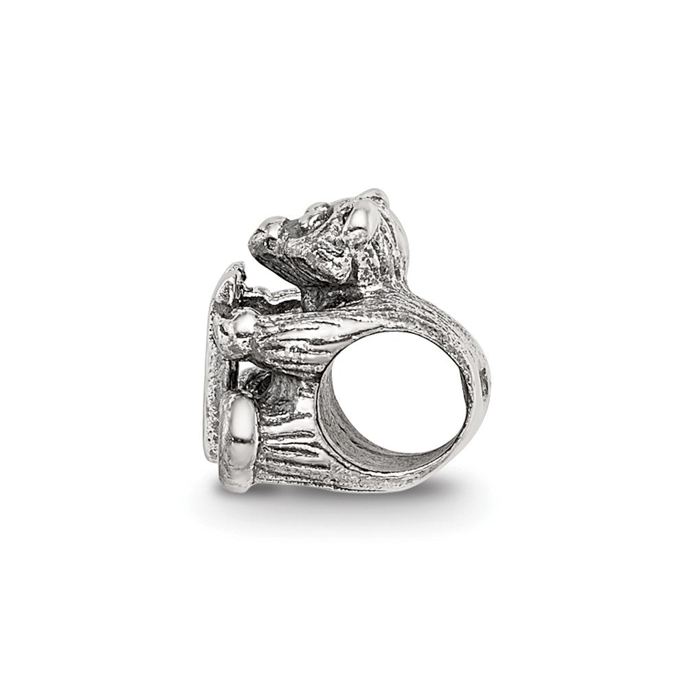 Sterling Silver Reflections Letter U Bead