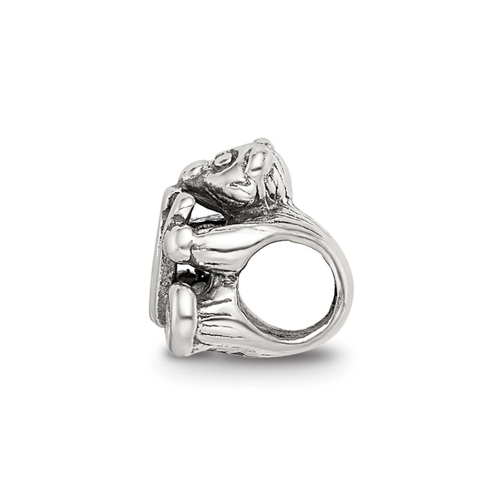 Sterling Silver Reflections Letter W Bead