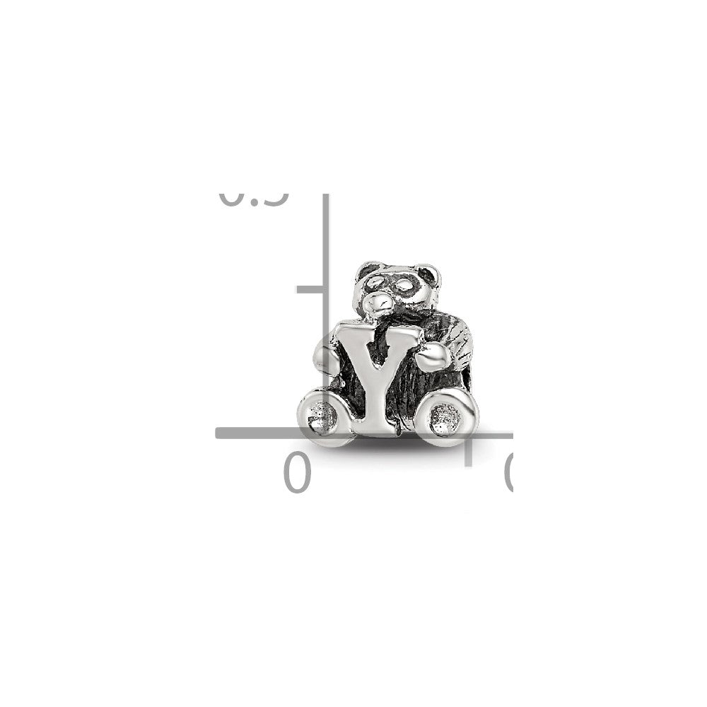 Sterling Silver Reflections Letter Y Bead