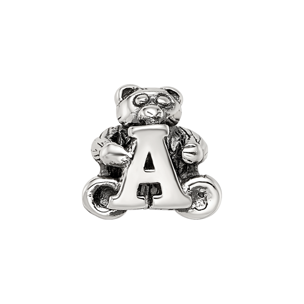 Sterling Silver Reflections Letter A Bead