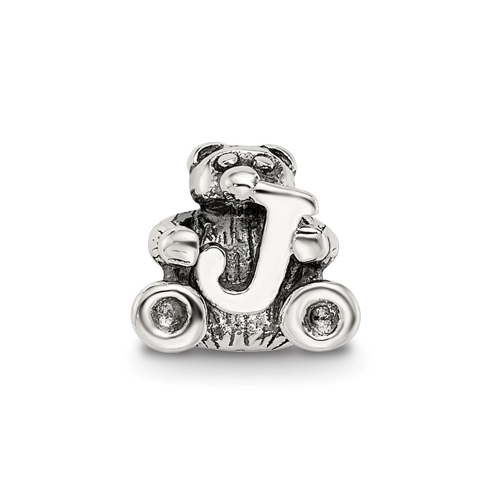 Sterling Silver Reflections Letter J Bead