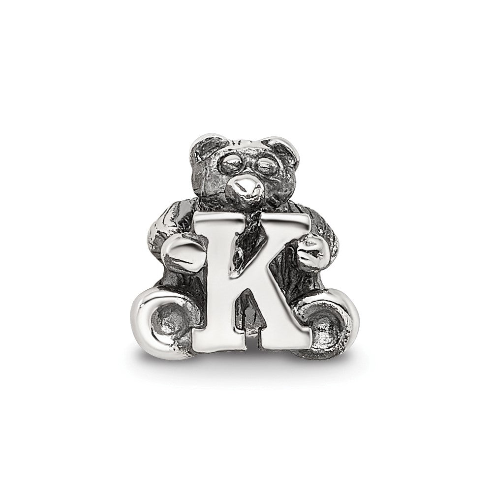 Sterling Silver Reflections Letter K Bead