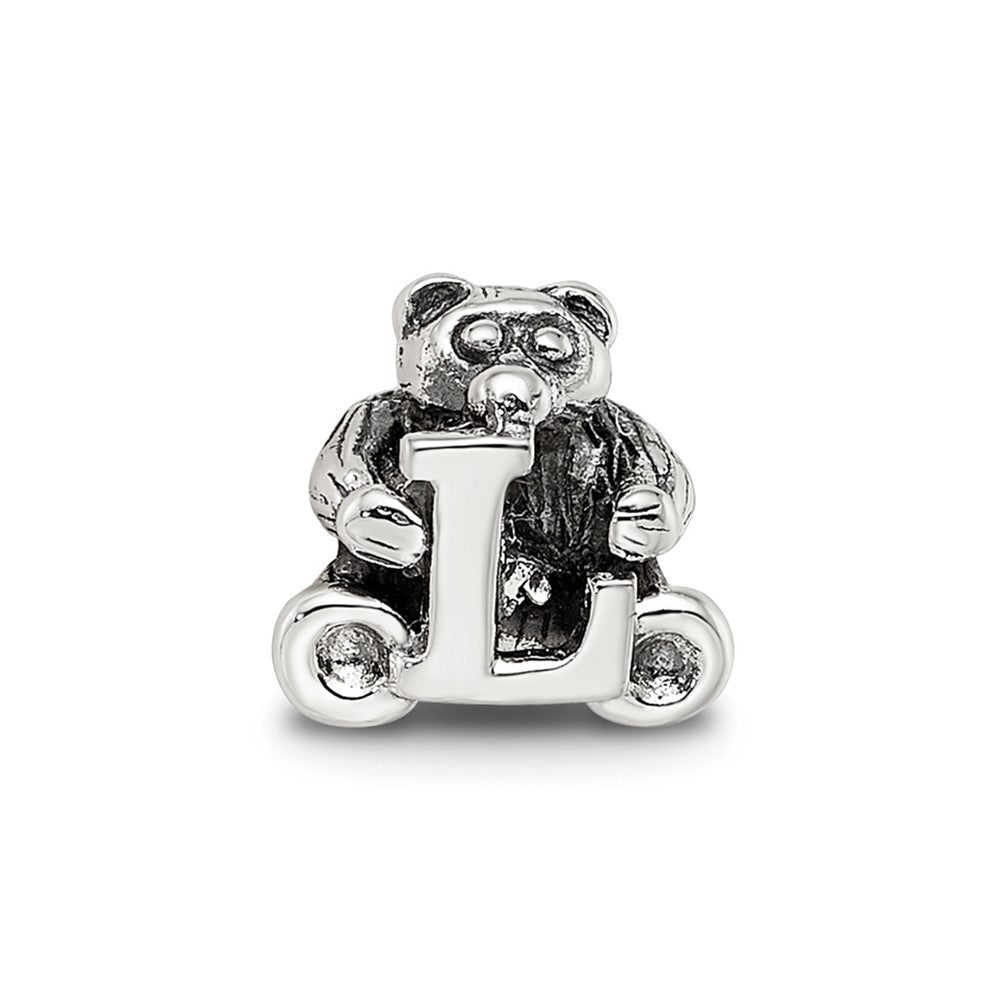 Sterling Silver Reflections Letter L Bead