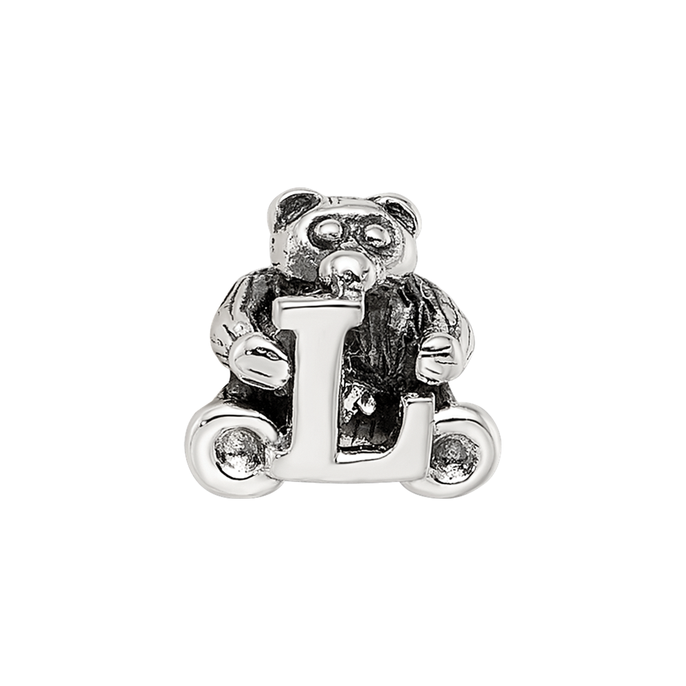 Sterling Silver Reflections Letter L Bead