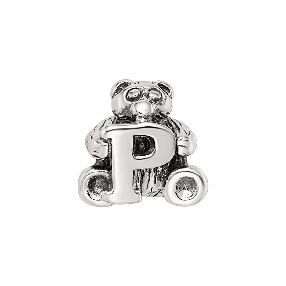 Sterling Silver Reflections Letter P Bead
