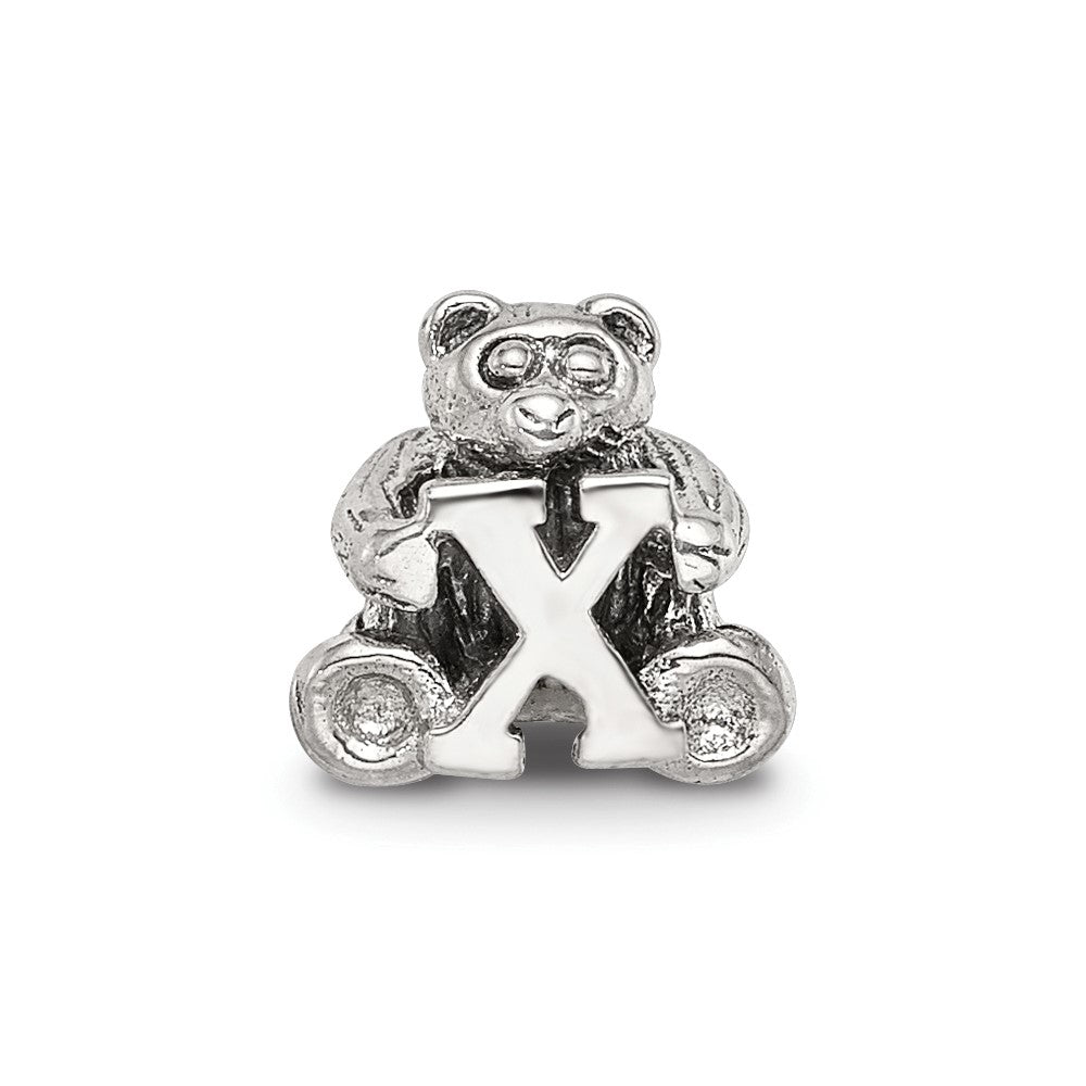 Sterling Silver Reflections Letter X Bead