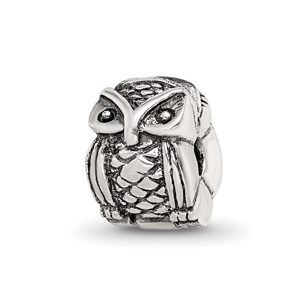 Sterling Silver Reflections Owl Clip Bead