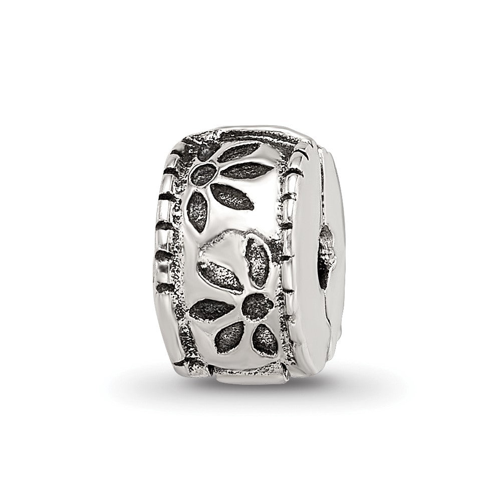 Sterling Silver Reflections Floral Clip Bead