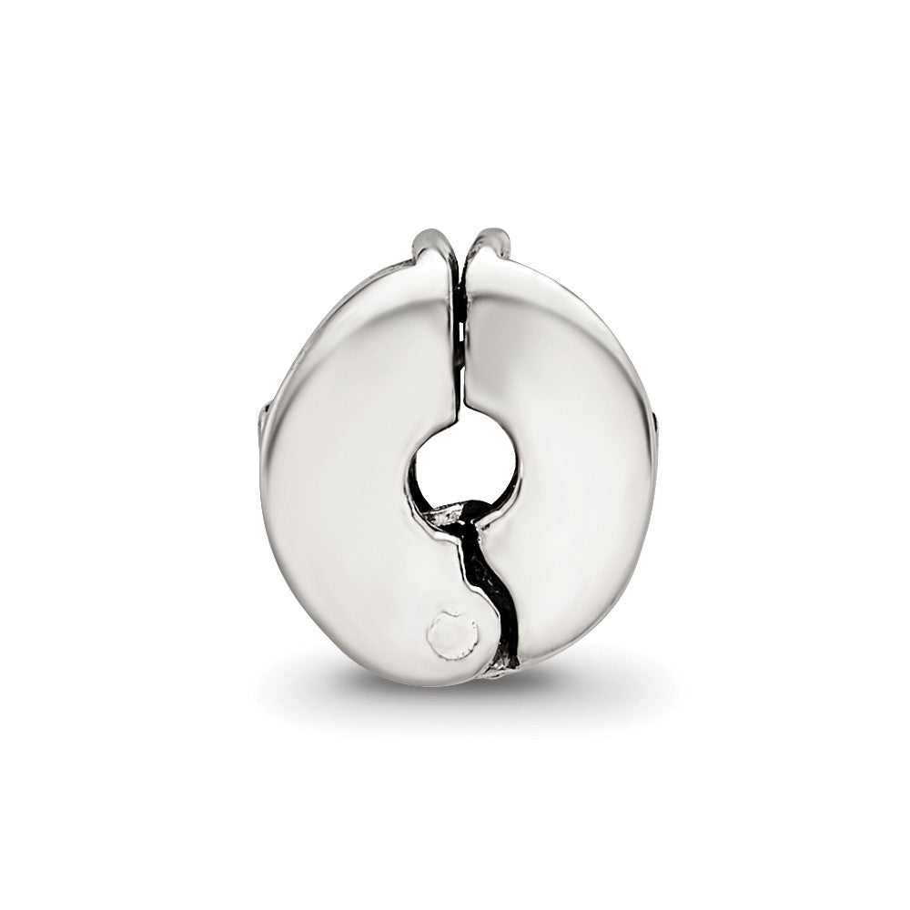 Collection Sterling Silver Reflections Floral Pattern Clip Bead