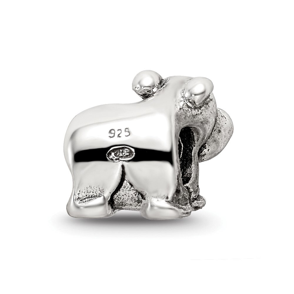 Sterling Silver Reflections Hippo Bead