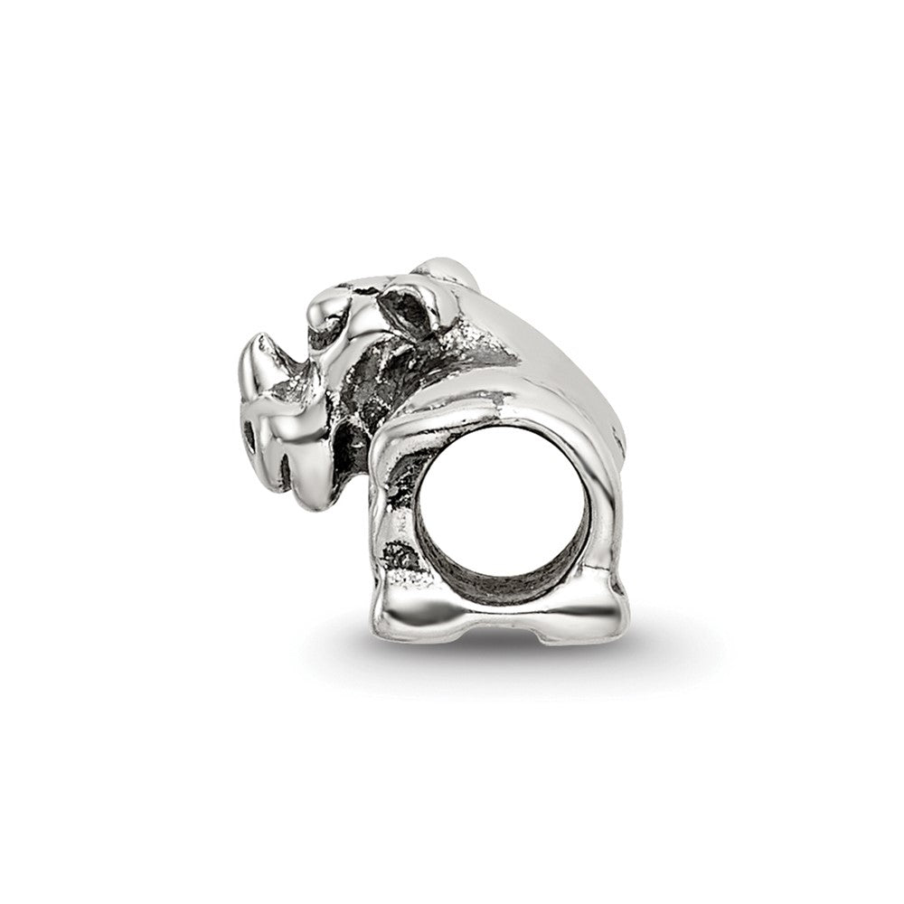 Sterling Silver Reflections Rhino Bead
