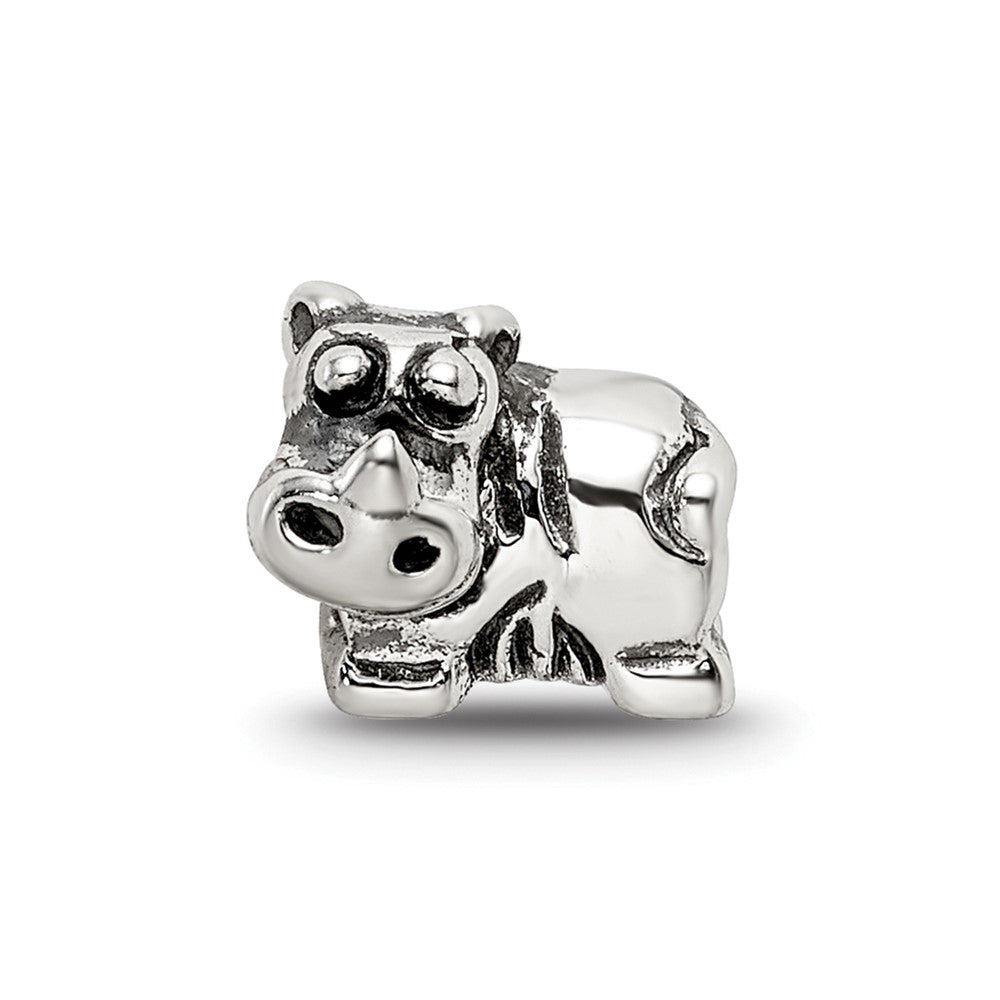 Sterling Silver Reflections Rhino Bead