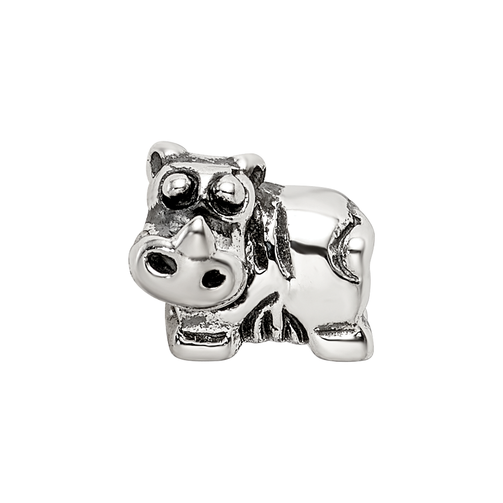 Sterling Silver Reflections Rhino Bead