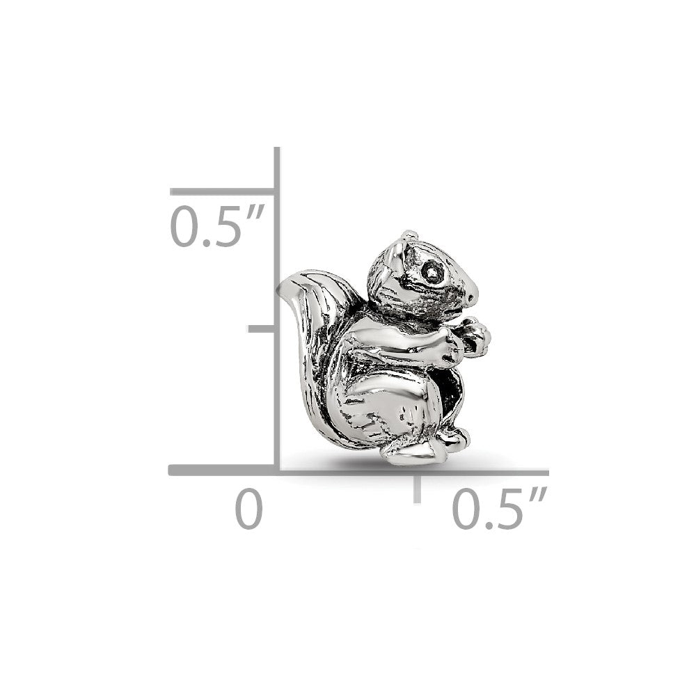 Sterling Silver Reflections Squirrel Bead