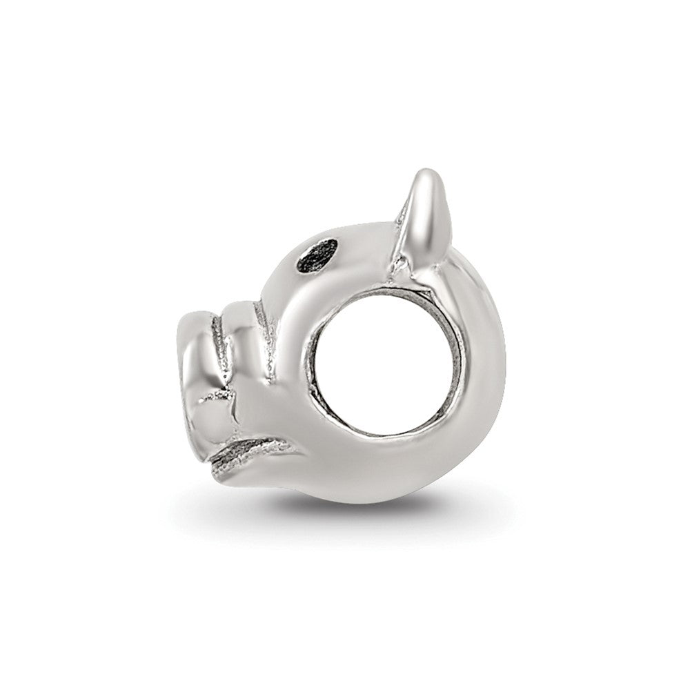 Sterling Silver Reflections Pig Bead