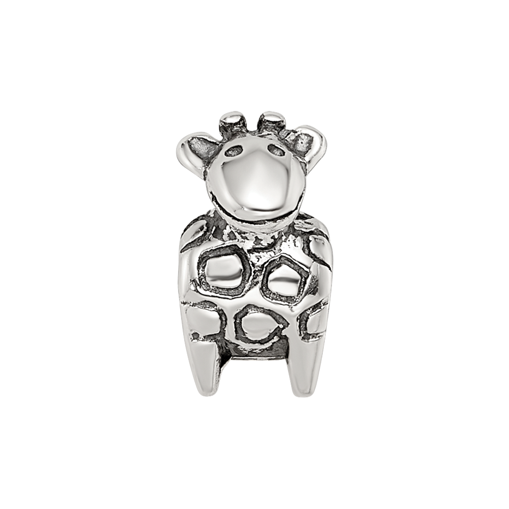 Sterling Silver Reflections Giraffe Bead