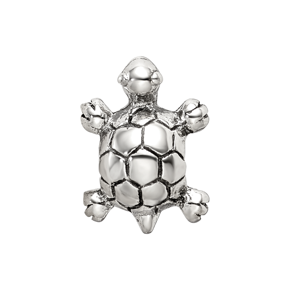Sterling Silver Reflections Turtle Bead