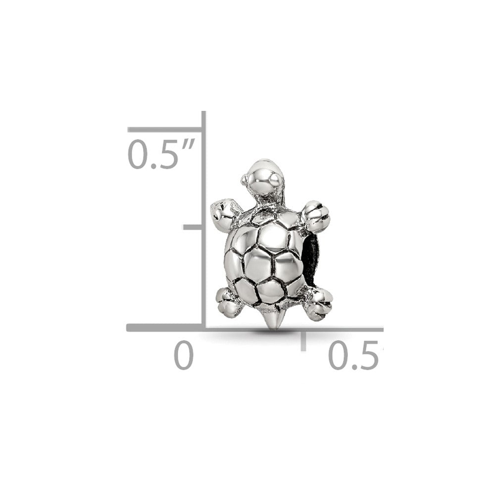 Sterling Silver Reflections Turtle Bead
