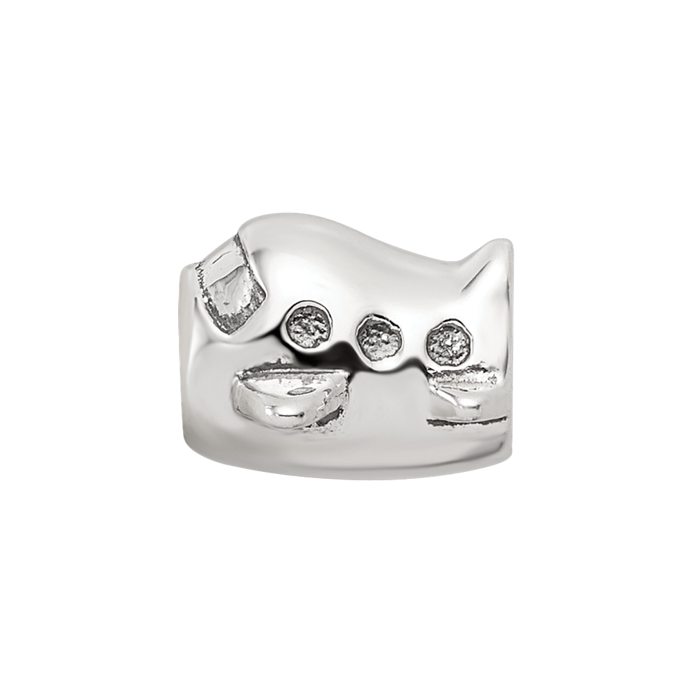 Sterling Silver Reflections Airplane Bead